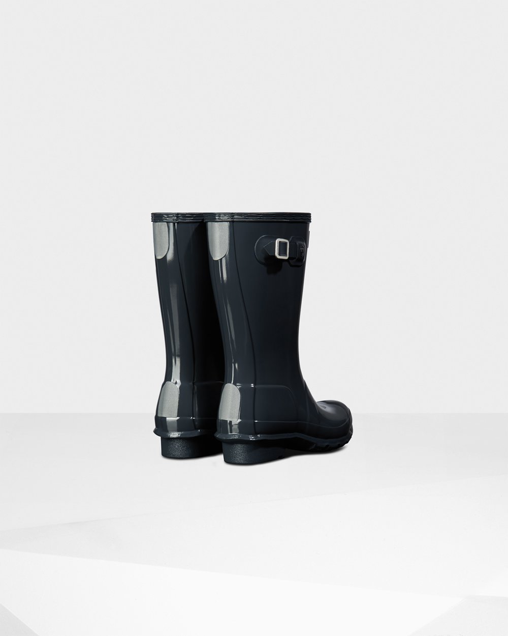 Bottes de Pluie Hunter Original Grands Gloss Enfant Grise FSABWTX-18